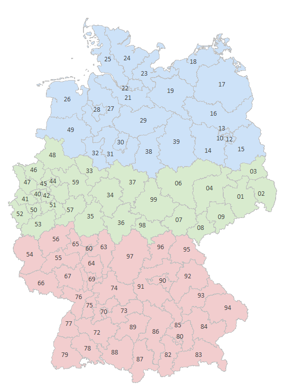 Übersichskarte Deutschland KPZ-Beratung