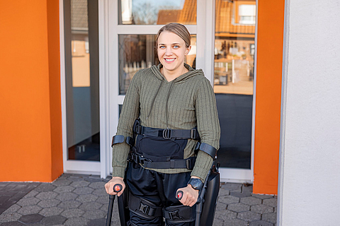 Anna Struckmann, Training mit Exoskelett