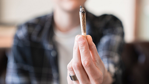 Nahaufnahme von Marihuana-Cannabis Joints