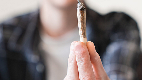 Nahaufnahme von Marihuana-Cannabis Joints