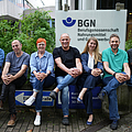 Der Fachbereich Physik/Technik: Dr. Jan-Niklas Tödt, Hermann Schiebler, Brigitte Wehling, Dr. Dirk Lorenz, Janna Lamprecht, Dr. Sebastian Nissle, Paul Schupin