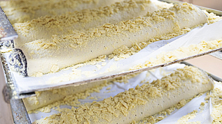 Teigwaren auf Stikkenwagen