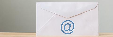 E-Mail Symbol auf einem Briefumschlag