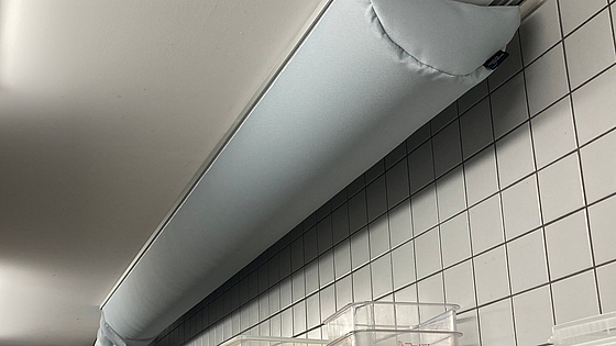 Textiler Luftdurchlass zur Küchenlüftung