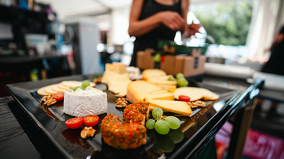Artist-Catering am Morgen: Zum Frühstück dürfen sich die Künstler beim Highfield Festival auf ein reichhaltiges Buffet freuen.