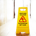 Warnaufsteller Achtung Rutschgefahr WET FLOOR