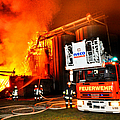 Brand eines Silos
