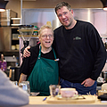 Florian Russ (links) und Caféinhaber Max C. Luscher (rechts)  bei Coffee, Brownies and Downies