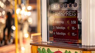 Detailaufnahme Kassenhäuschen Venetian Carousel