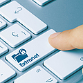 PC Tastatur mit der Beschriftung Extranet auf einer Taste