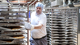 Stikkenwagen in Backstube