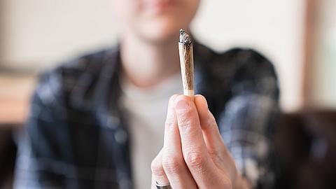 Nahaufnahme von Marihuana-Cannabis Joints