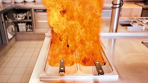 Fritteusenbrand | © Oliver Rüther / BGN Fritteusebrand