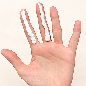 2-Finger-Regel Sonnencreme