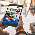 Person schaut auf dem Tablet das Titelbild des BGN-Jahrbuchs Prävention 2024/2025 an | © Farknot Architect - stock.adobe.com, BGN Person schaut auf dem Tablet das Titelbild des BGN-Jahrbuchs Prävention 2024/2025 an